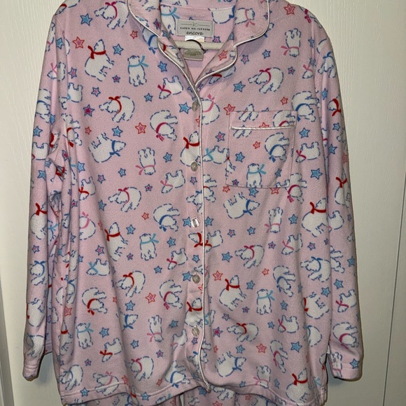 KAREN NEUBURGER Encore Fleece Pajama Set - Picture 3 of 14